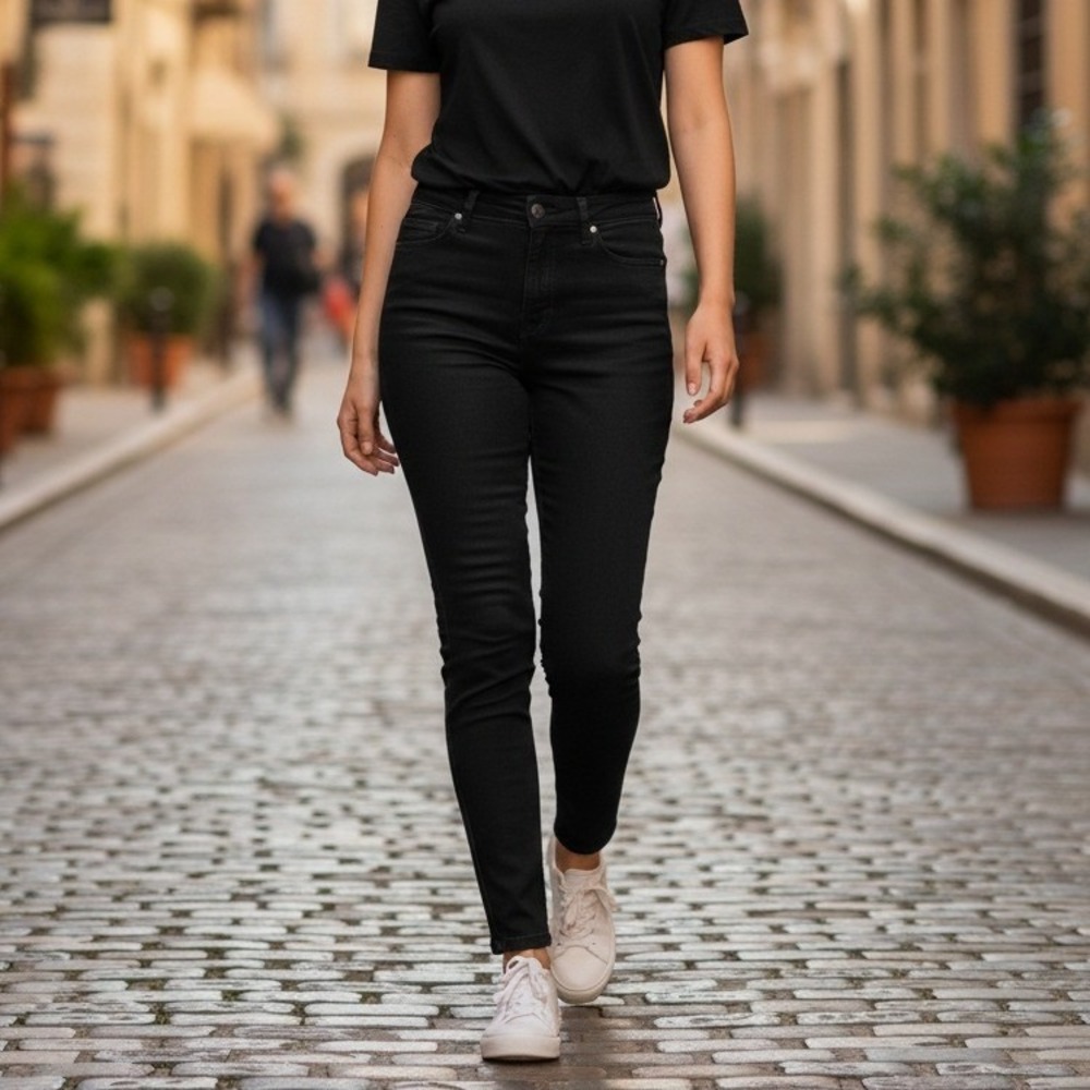 MOTHER Women Jeans Skinny in Black